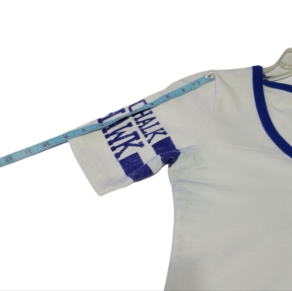 GG The Brand Women's Size Small KU Rock Chalk Jayhawk Pullover V-Neck T-shirt - Picture 6 of 13